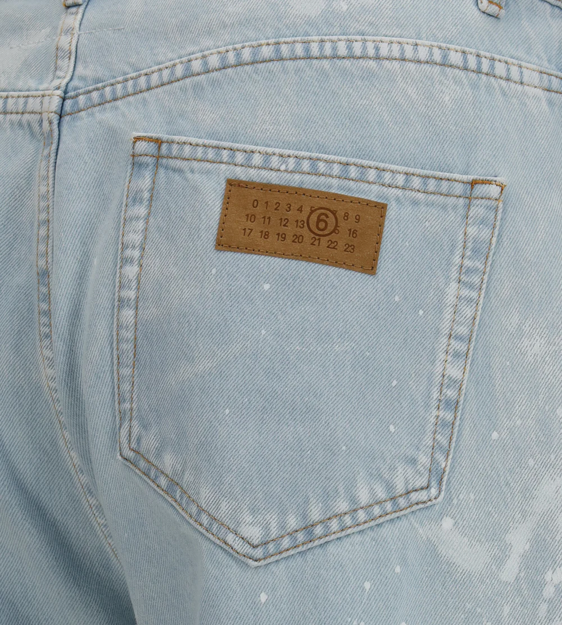 MM6 MAISON MARGIELA - Painted Denim Straight-leg Pants