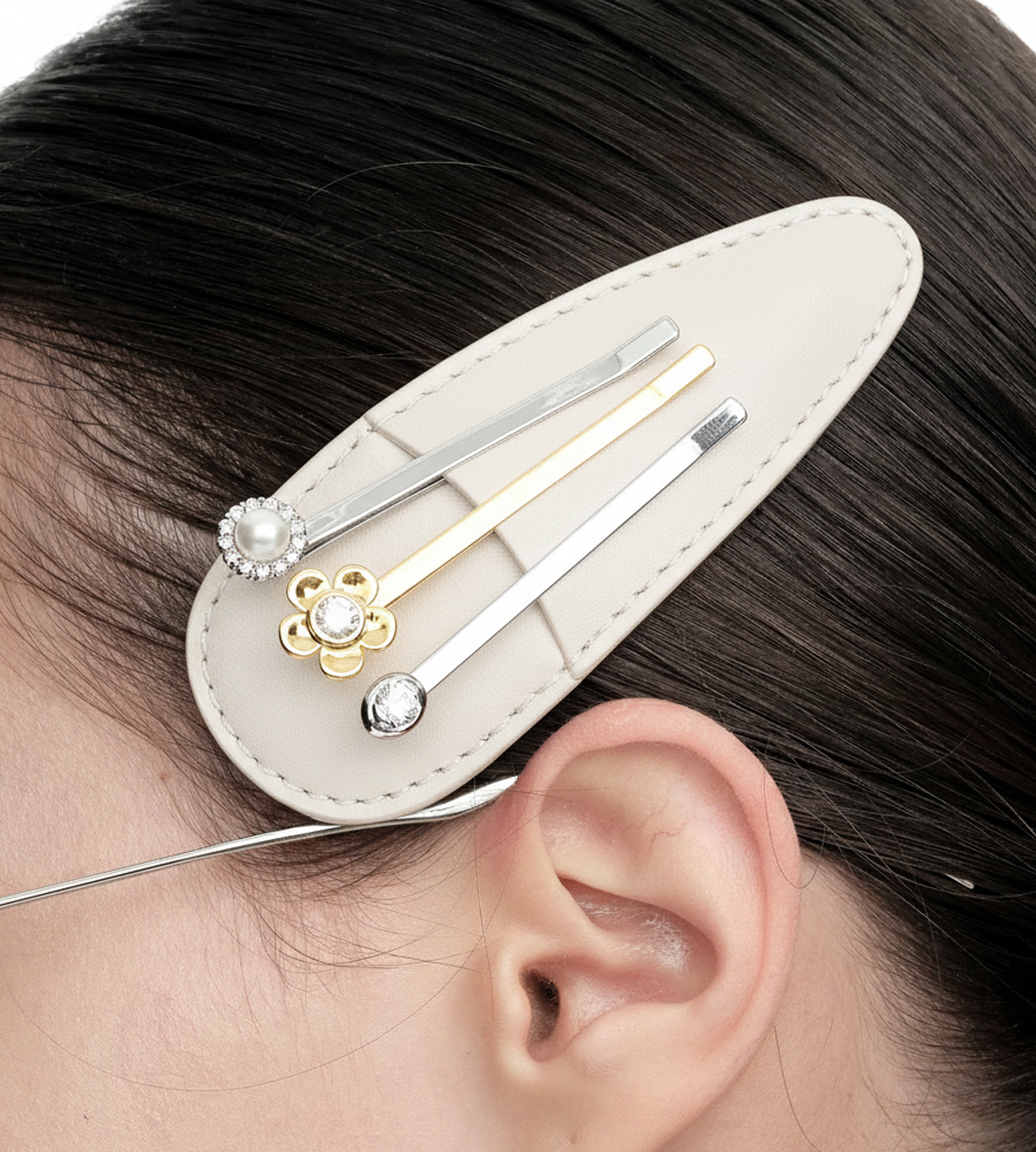 Yvmin - Jewelry Box Hair Clip White