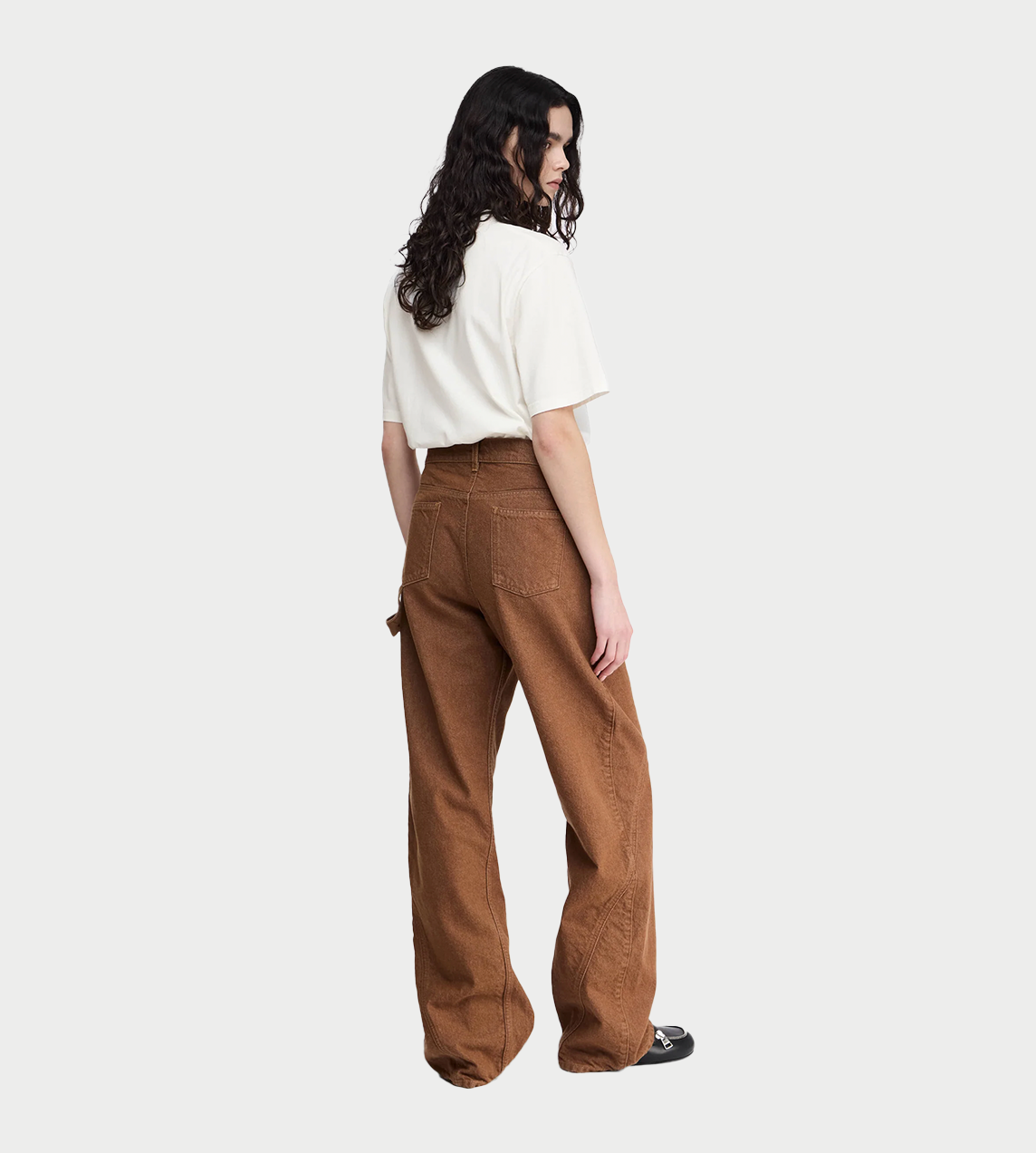 JW ANDERSON - Aged Twisted Jean Rust