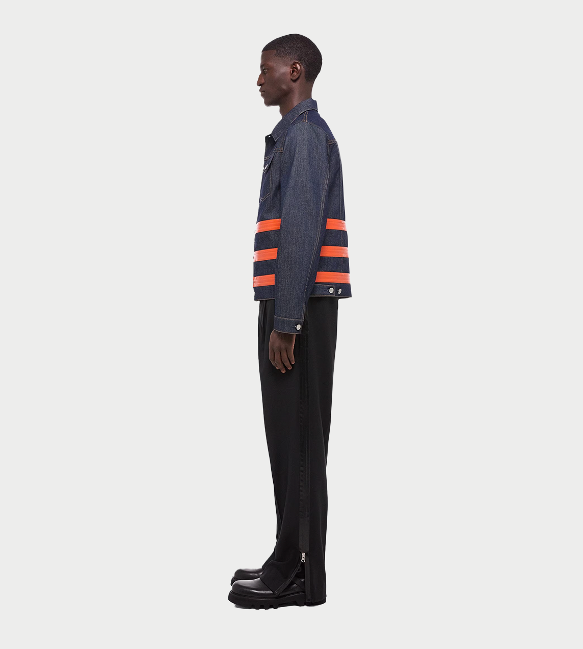 HELMUT LANG - Multi-zip Jacket Raw Indigo