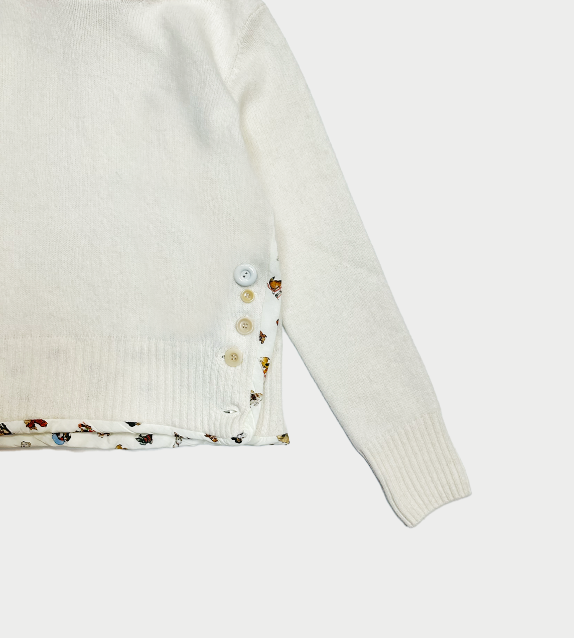 UNDERCOVER - Wool-angora Hooded Sweater White