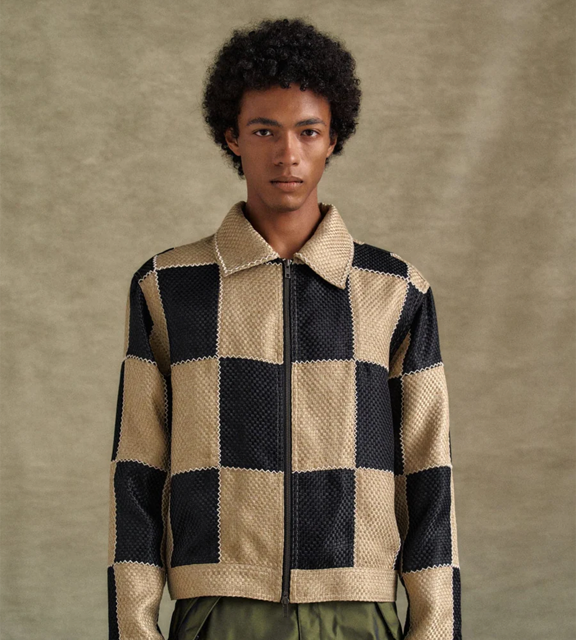 ANDERSSON BELL - Patchwork Zip-up Jacket Multi
