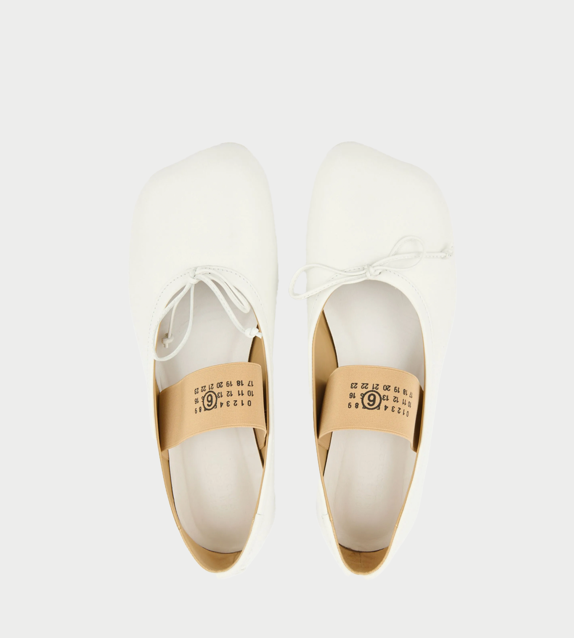 MM6 Maison Margiela - Anatomic Ballerinas Flats White