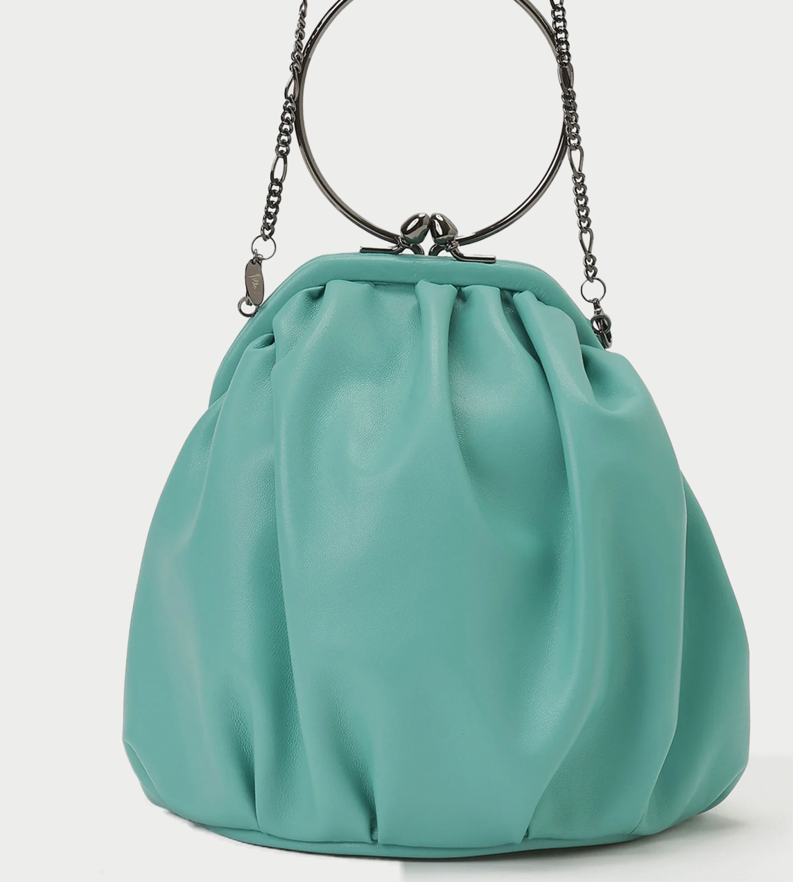 Discord Yohji - Drape Clasp Pouch Mint.Green