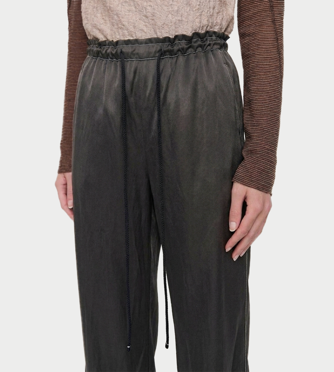 SONG FOR THE MUTE - Bias Flared Pant Charcoal