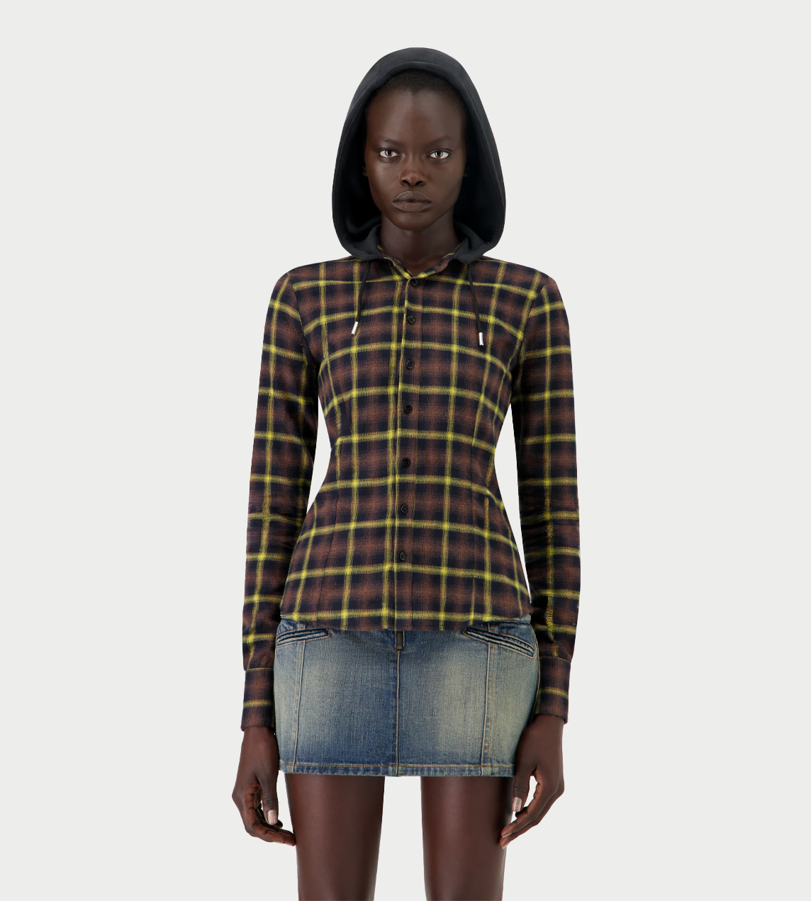 COPERNI - Hooded Shirt Brown