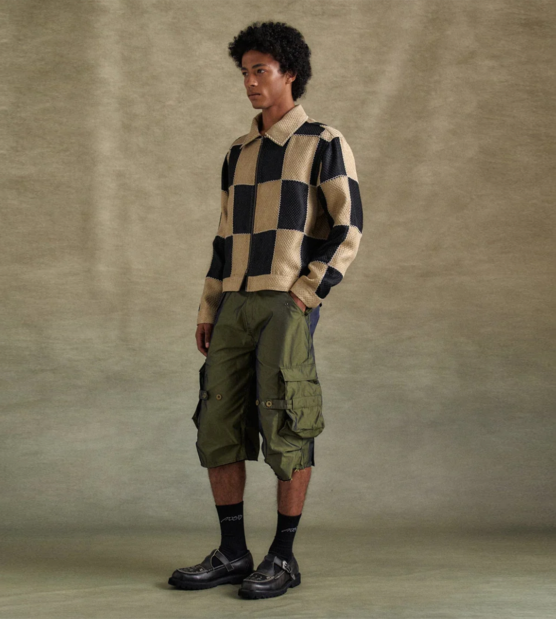 ANDERSSON BELL - Patchwork Zip-up Jacket Multi