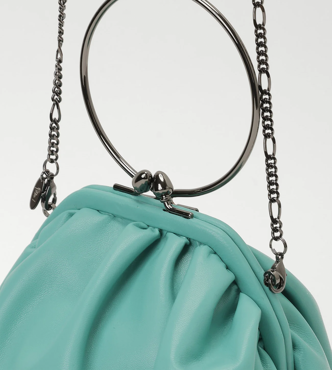 Discord Yohji - Drape Clasp Pouch Mint.Green