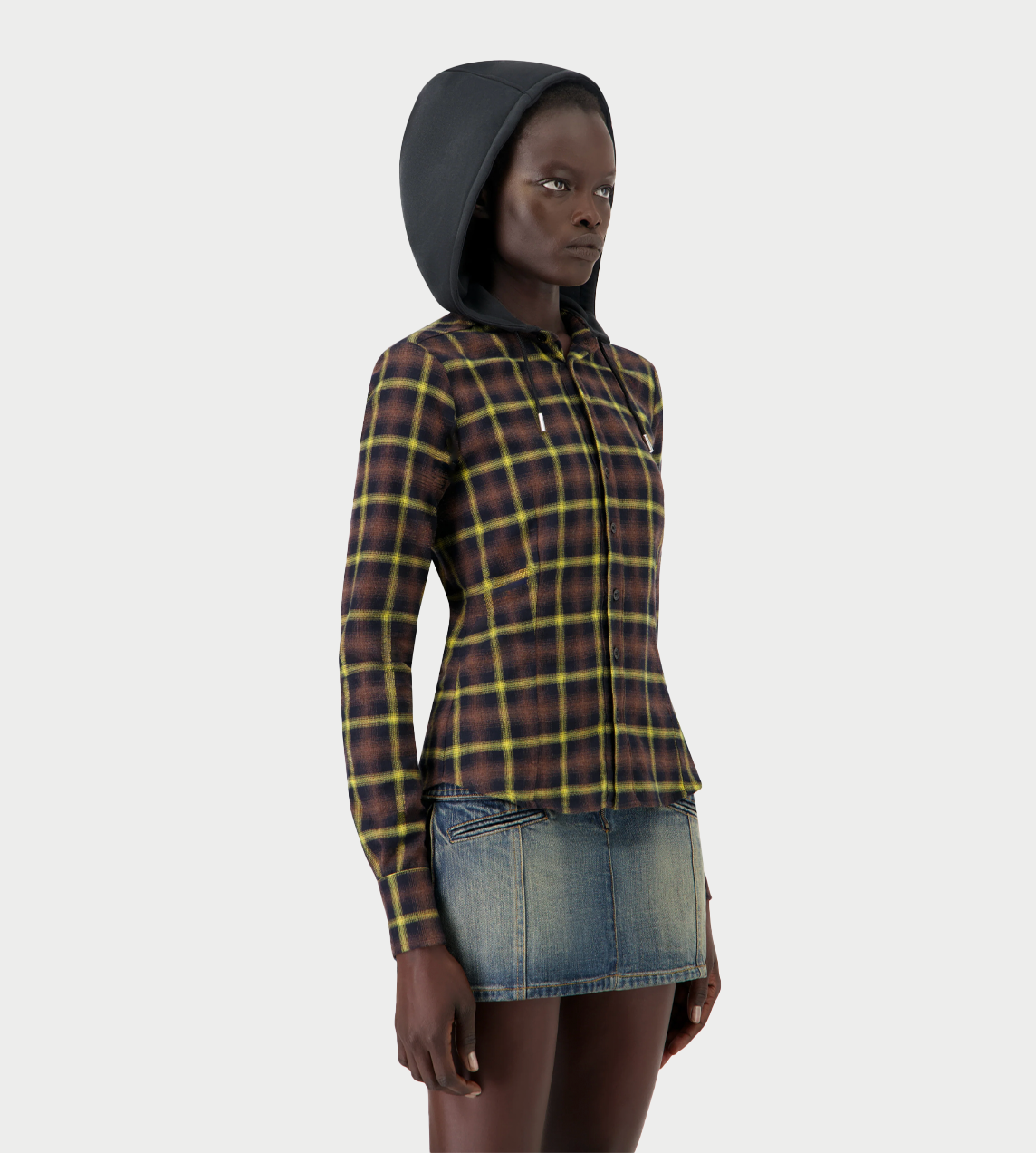 COPERNI - Hooded Shirt Brown