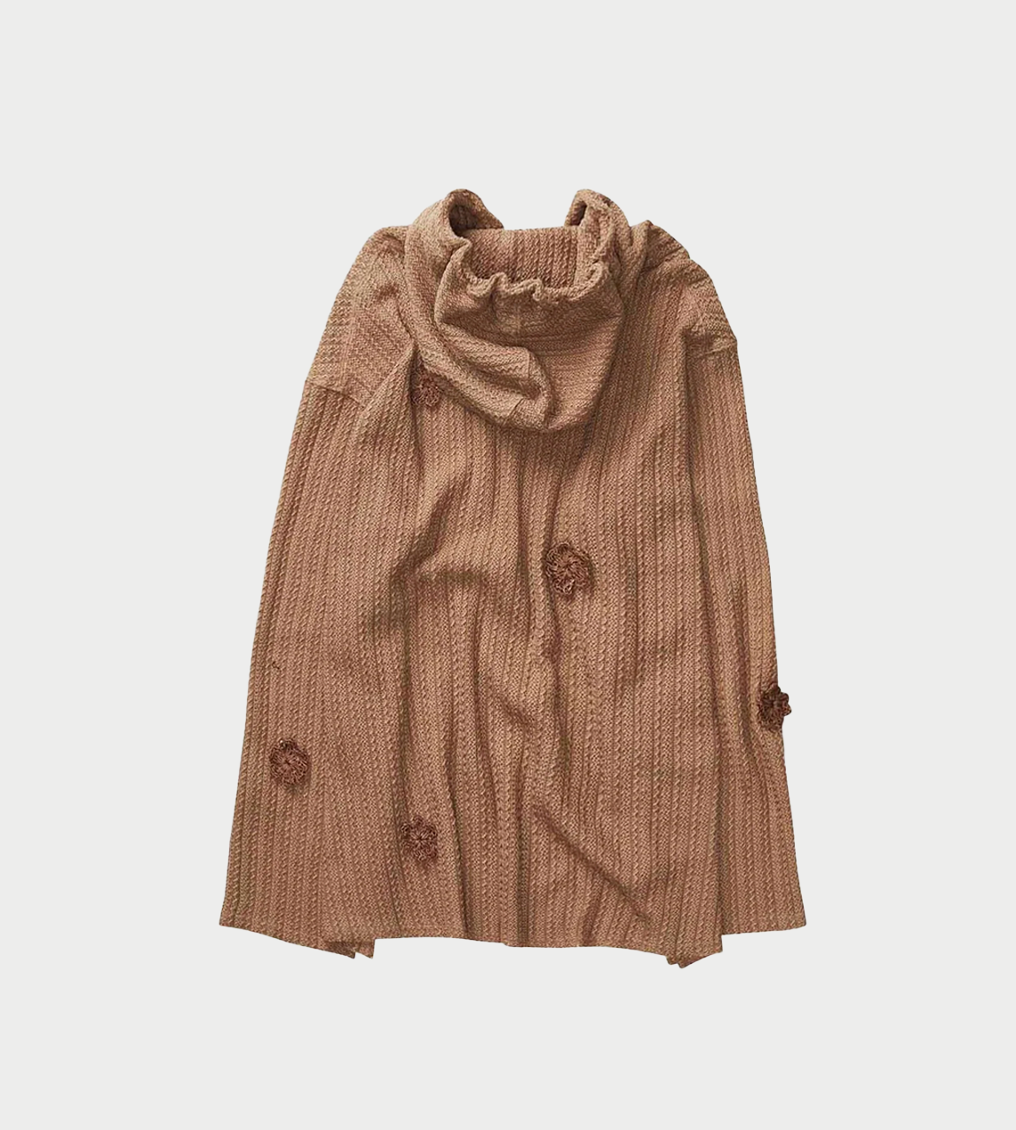 SONG FOR THE MUTE - "Daisy" Raw Patch Pocket Hoodie Sand