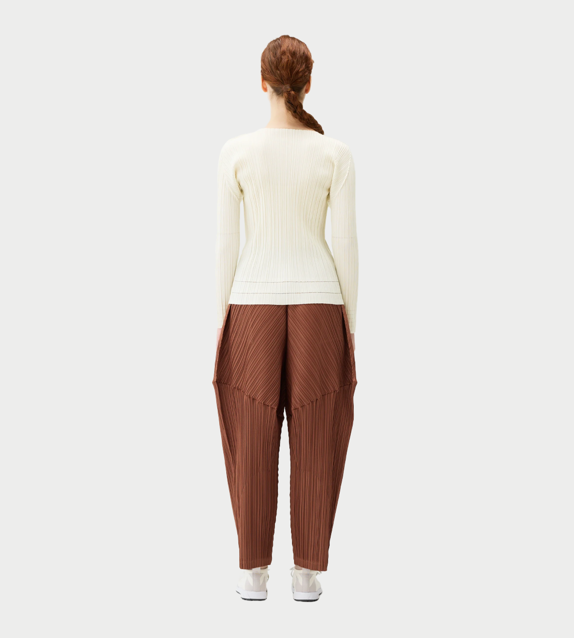 PLEATS PLEASE ISSEY MIYAKE - A-POC Long-Sleeved Top Off White