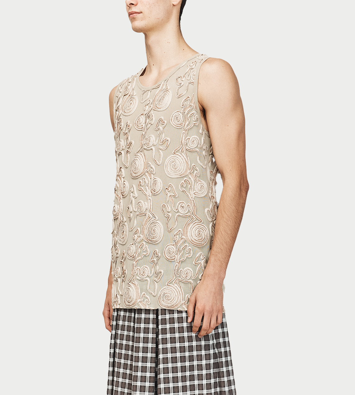 SONG FOR THE MUTE - Basic Tank Beige Beige