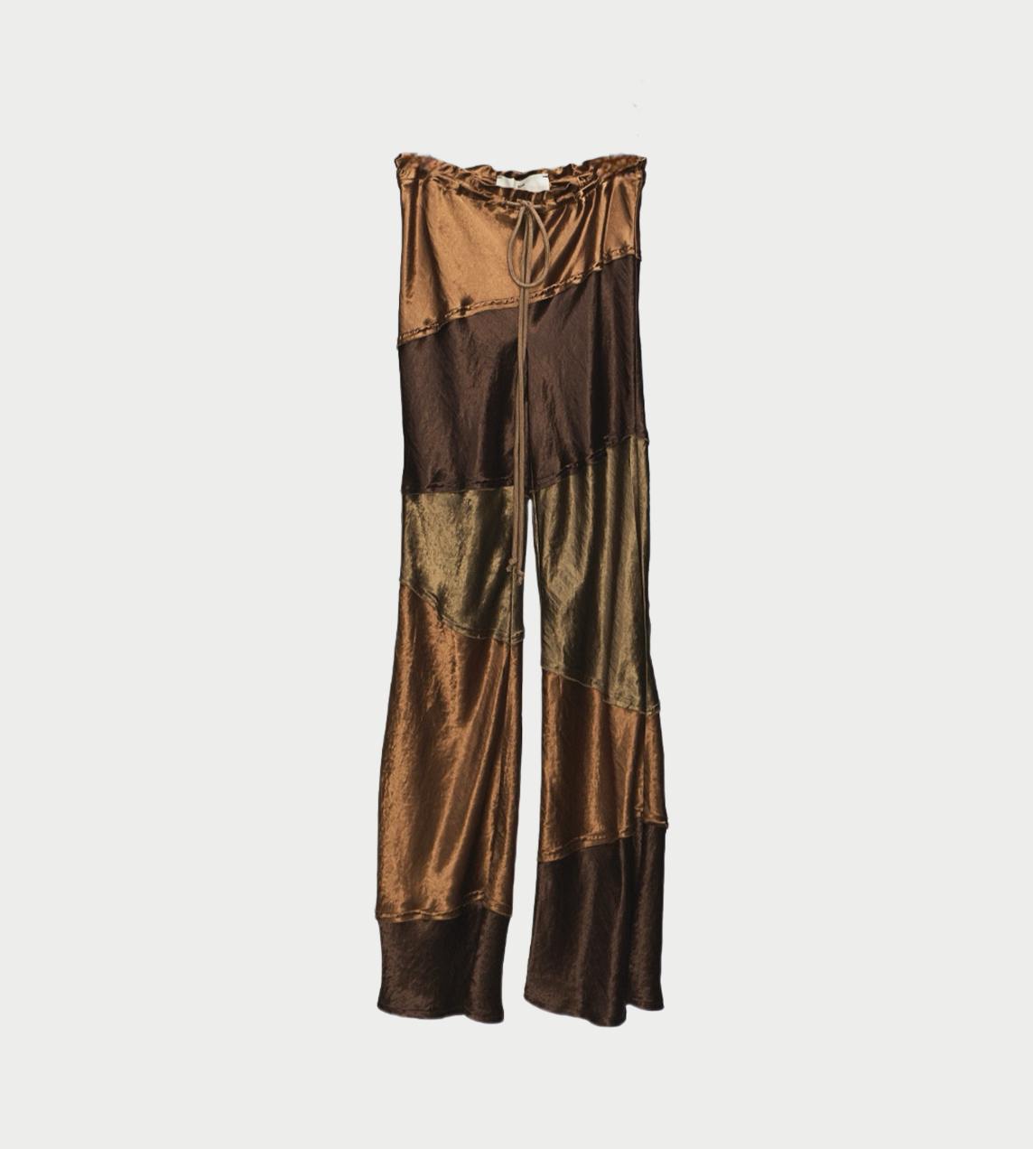 SONG FOR THE MUTE - Bias Flared Pants Rust