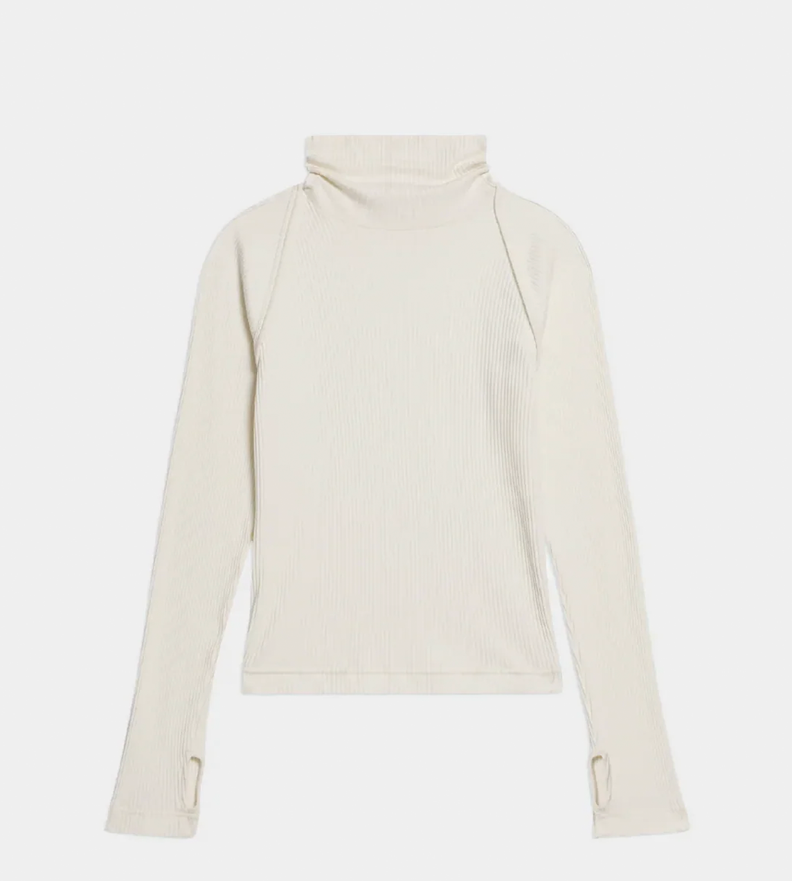 HELMUT LANG - 4x4 Turtleneck Top White