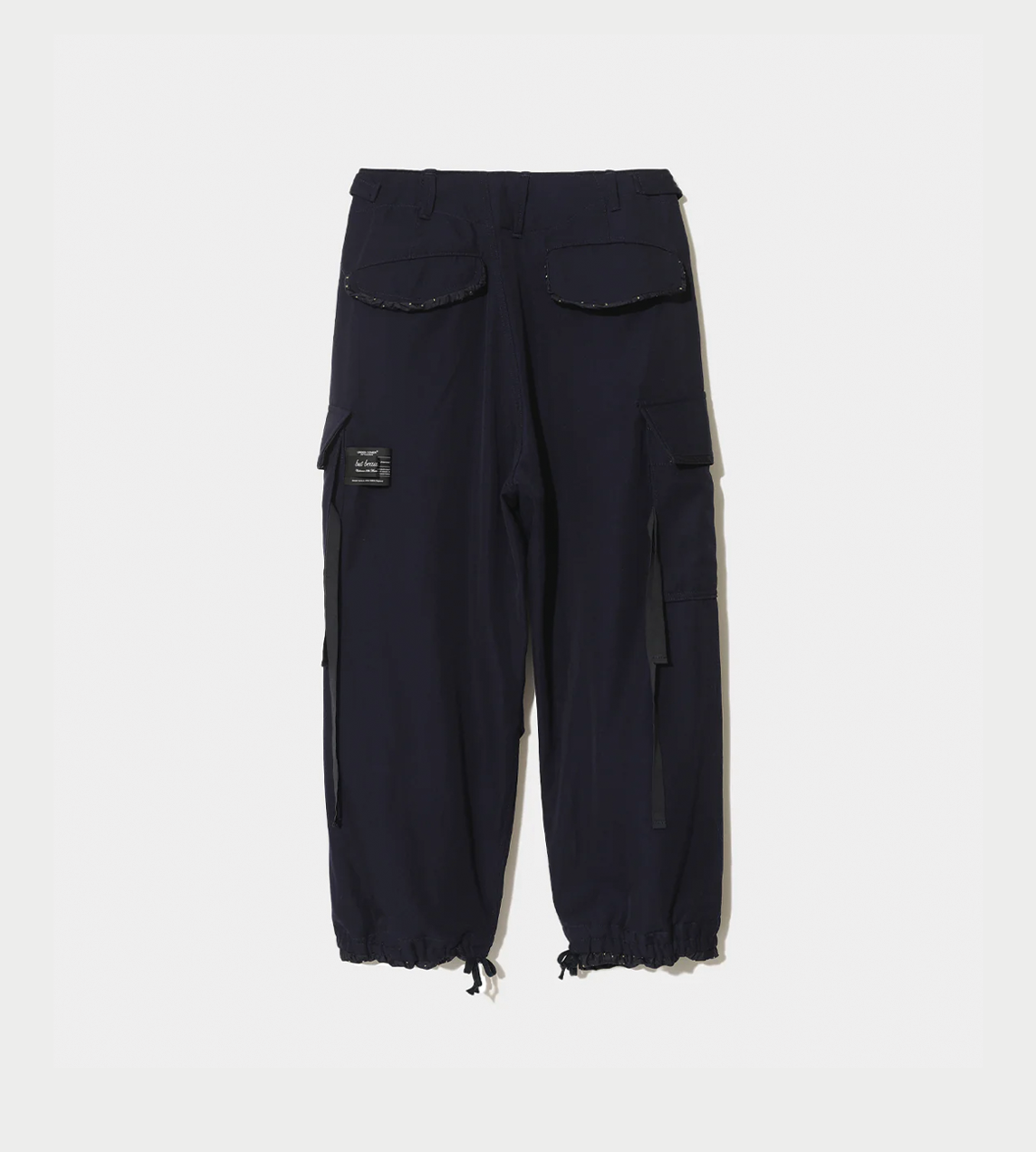 UNDERCOVER - Cropped Wool Cargo Pants Navy