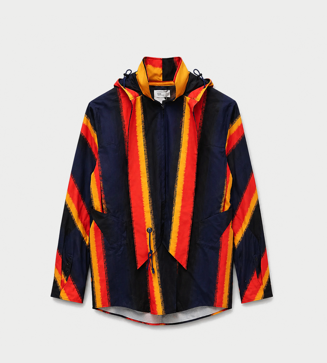 TOGA PULLA - Bold Stripe Hooded Jacket