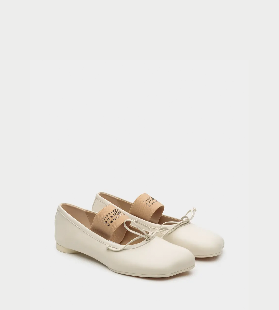 MM6 Maison Margiela - Anatomic Ballerinas Flats White