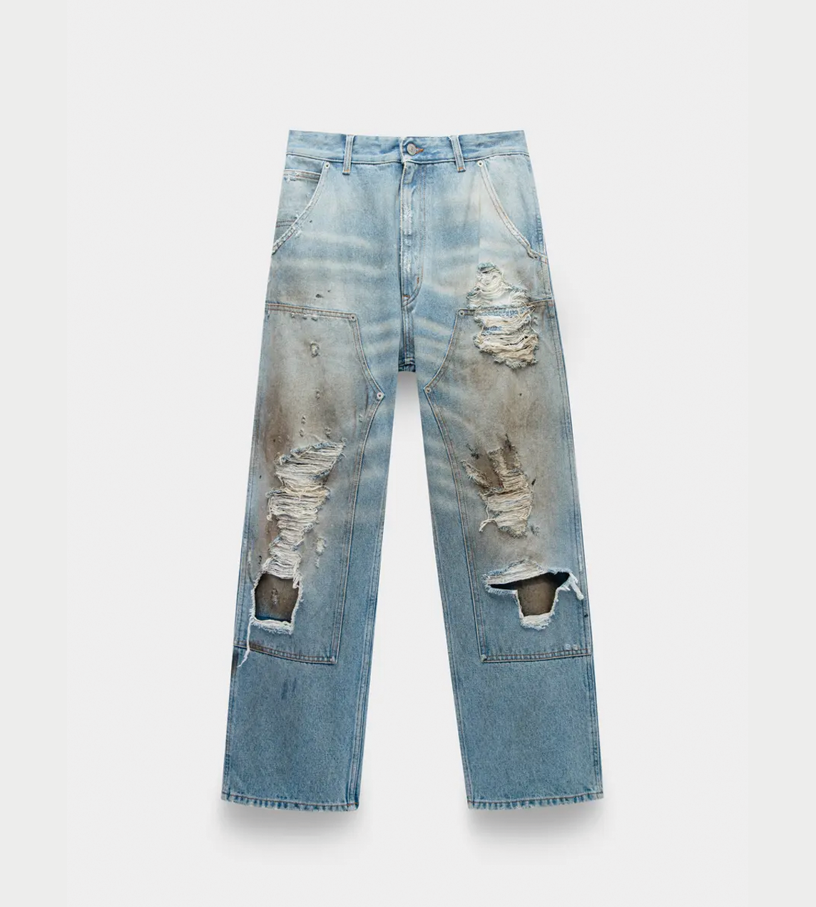 MM6 Maison Margiela - Distressed Jeans Blue
