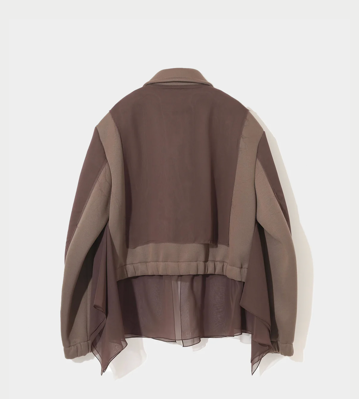 UNDERCOVER - Georgette Panel Jacket Grey Brown