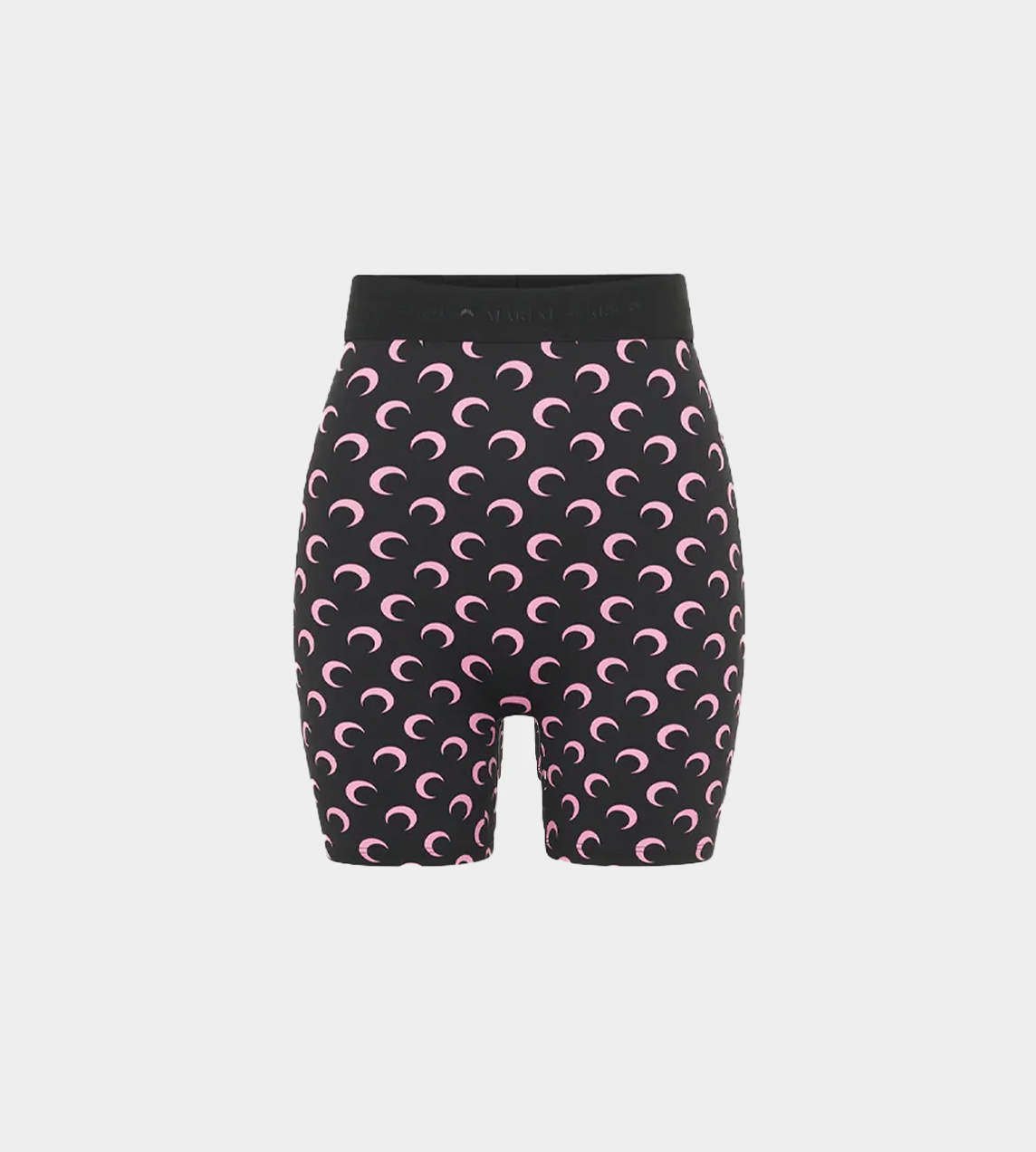 MARINE SERRE - Moon Printed Biker Shorts Blk/Pink