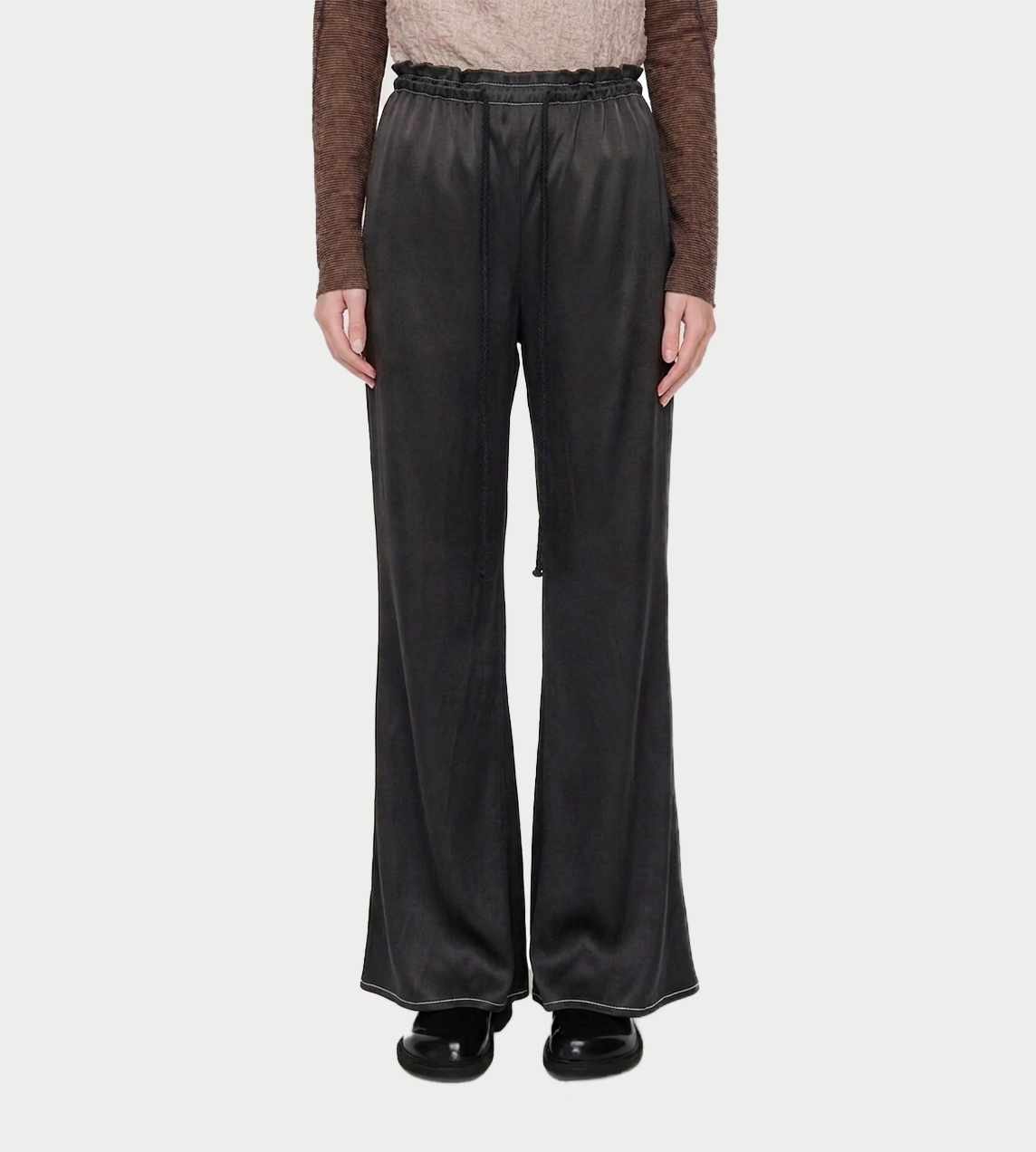 SONG FOR THE MUTE - Bias Flared Pant Charcoal