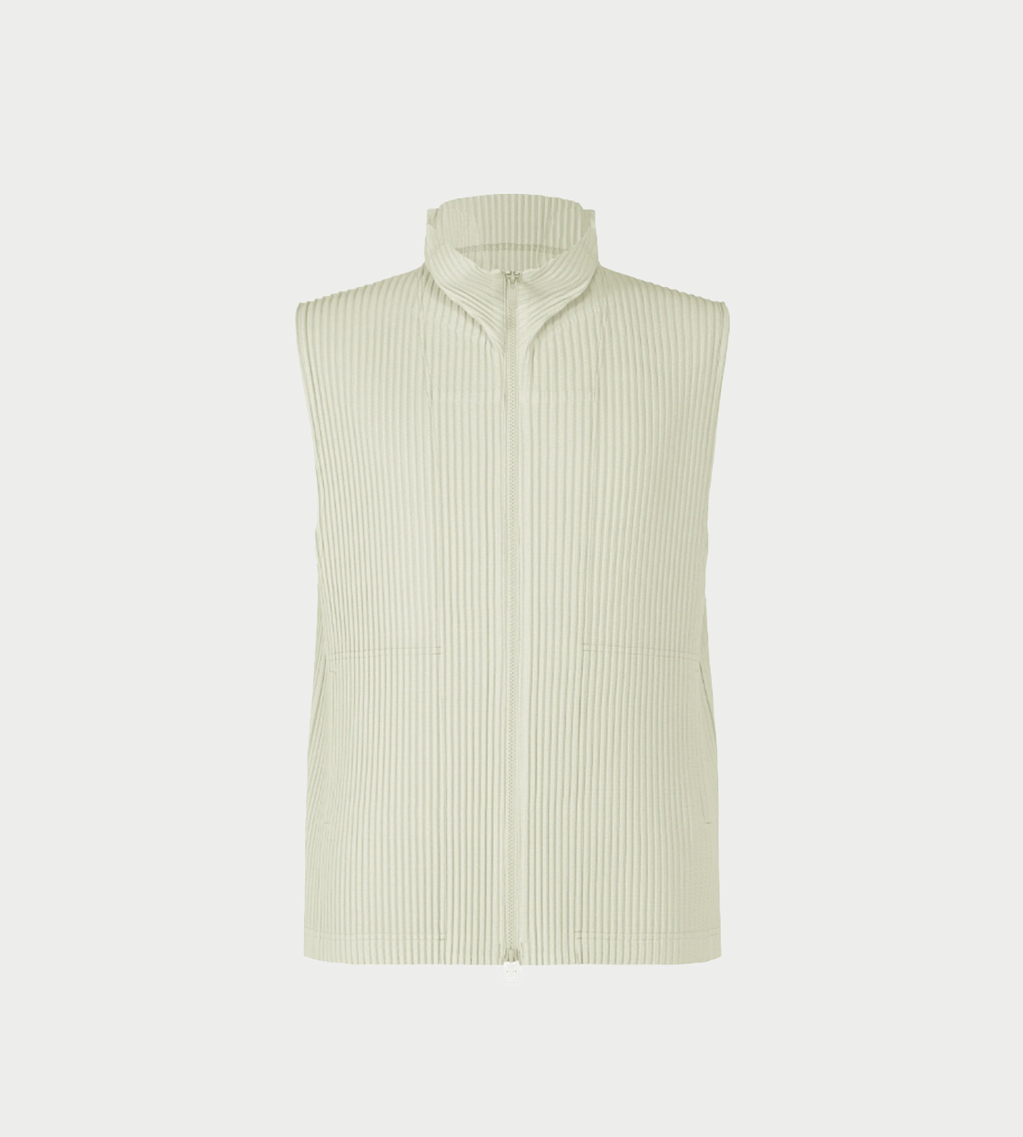 HOMME PLISSE ISSEY MIYAKE - MC Zip-up Vest Frosty Grey
