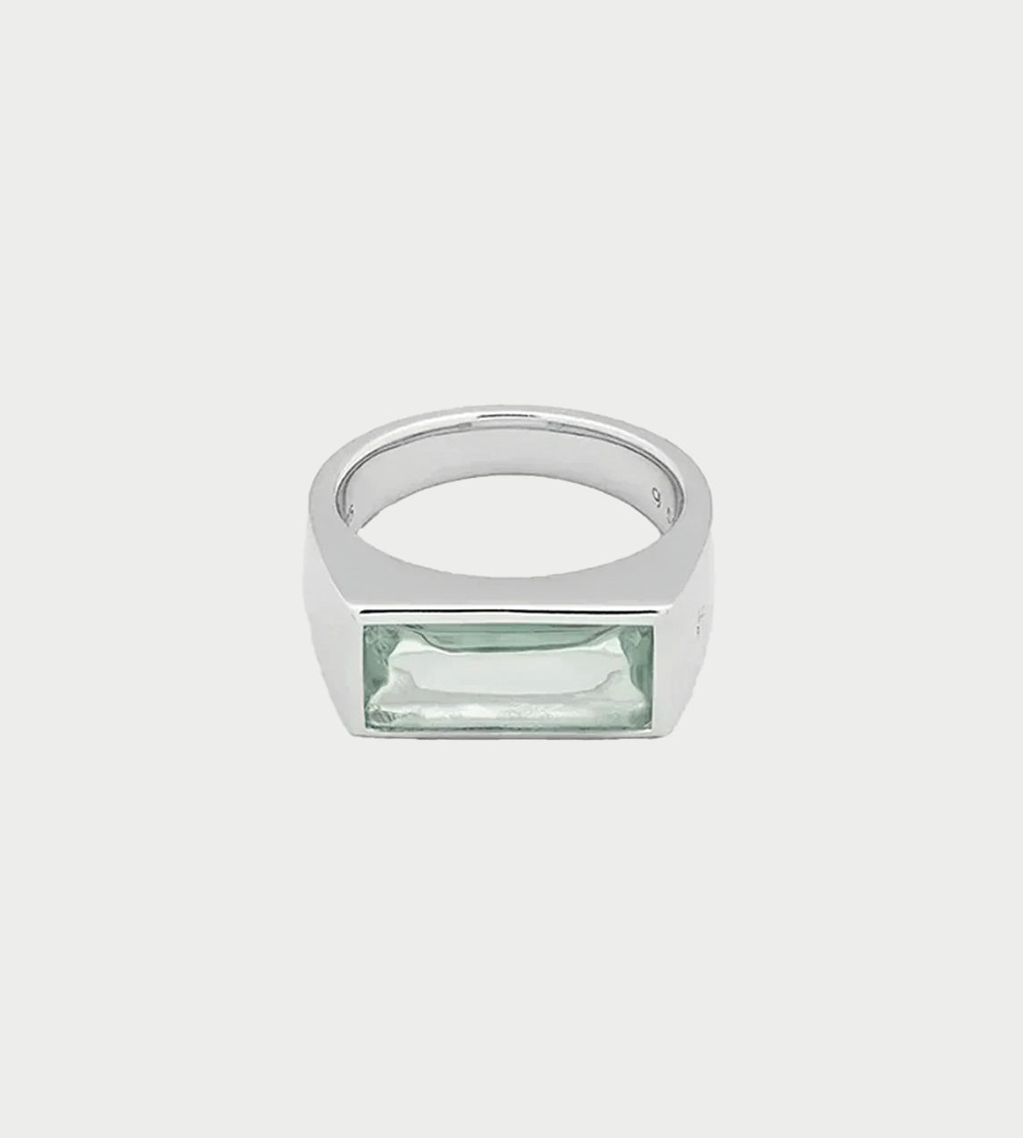 Tom Wood - Peaky Ring Green Quartz