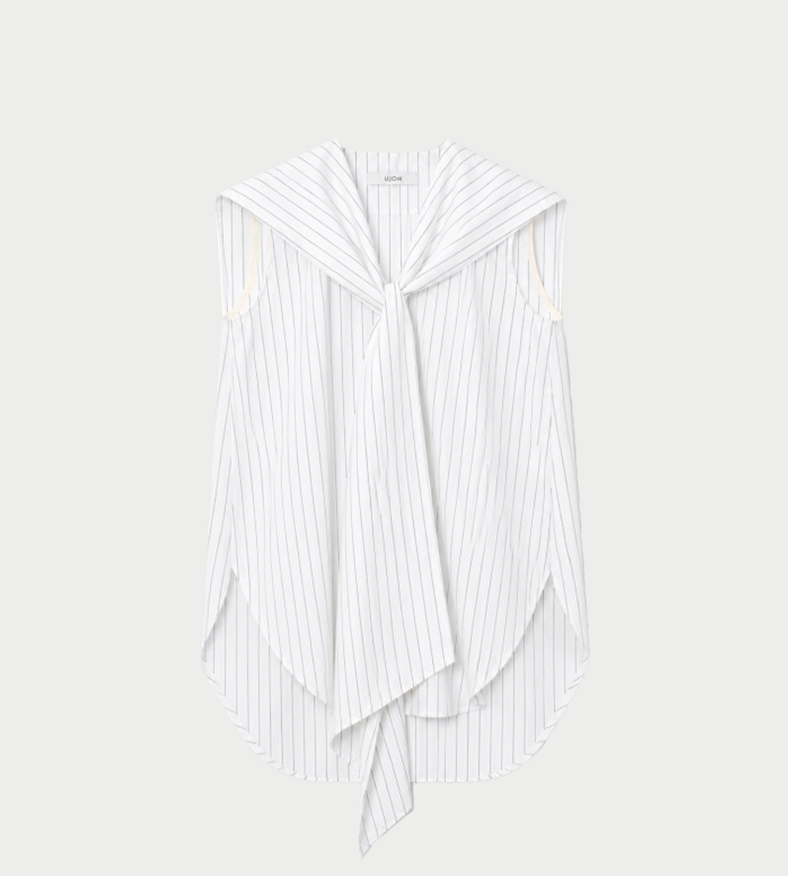 UJOH - Sailor Collar Ribbon Shirt White