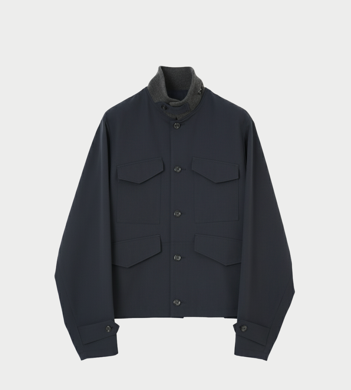 UJOH - Rib Collar 4 Pockets Blouson Navy