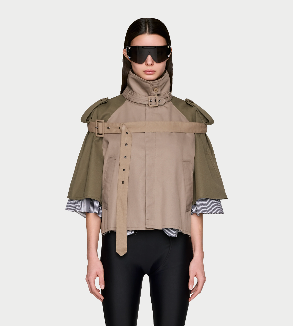 OTTOLINGER - Chopped Trench Jacket Green