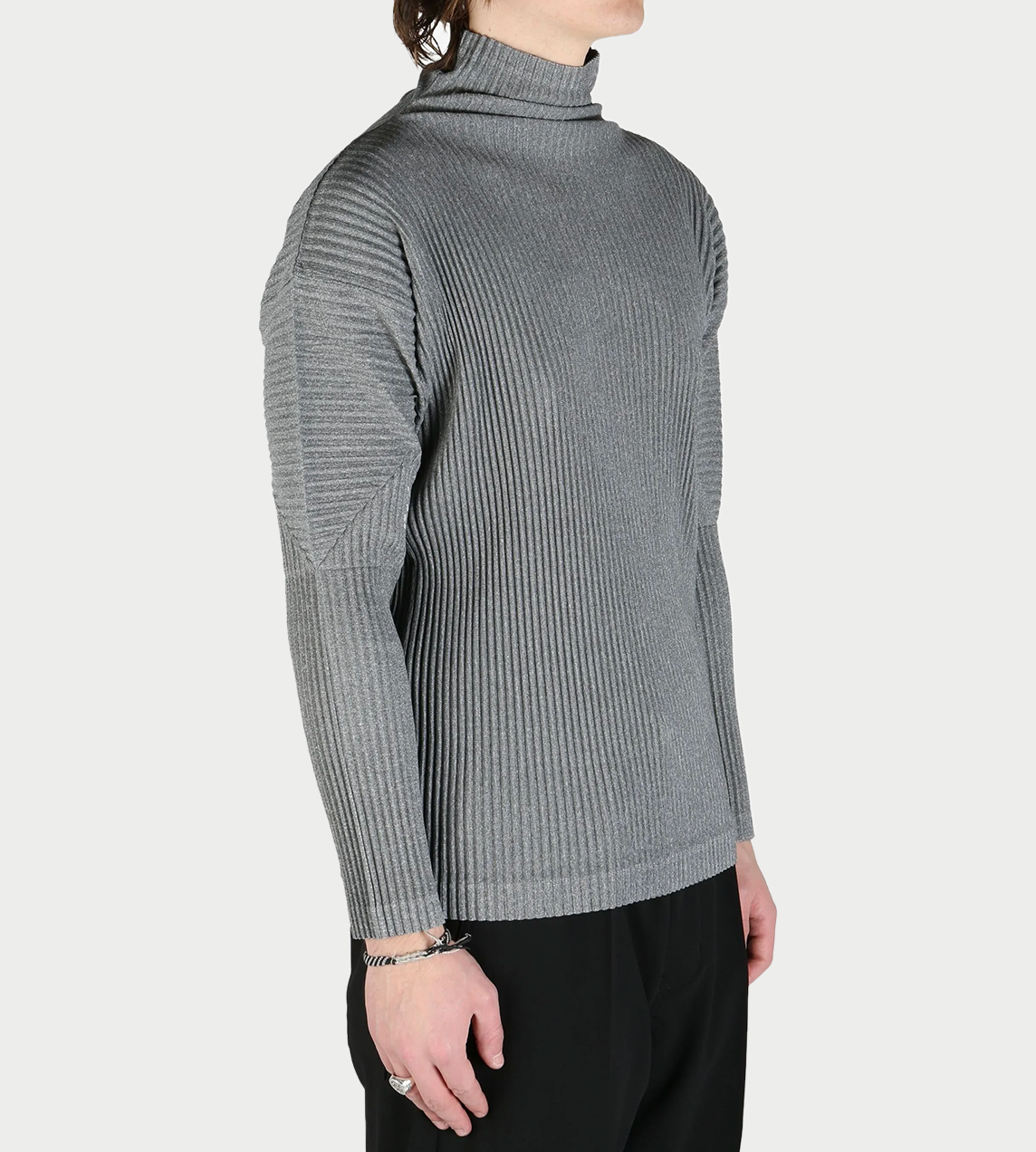 Homme Plisse Issey Miyake - Knit-effect Turtleneck Grey