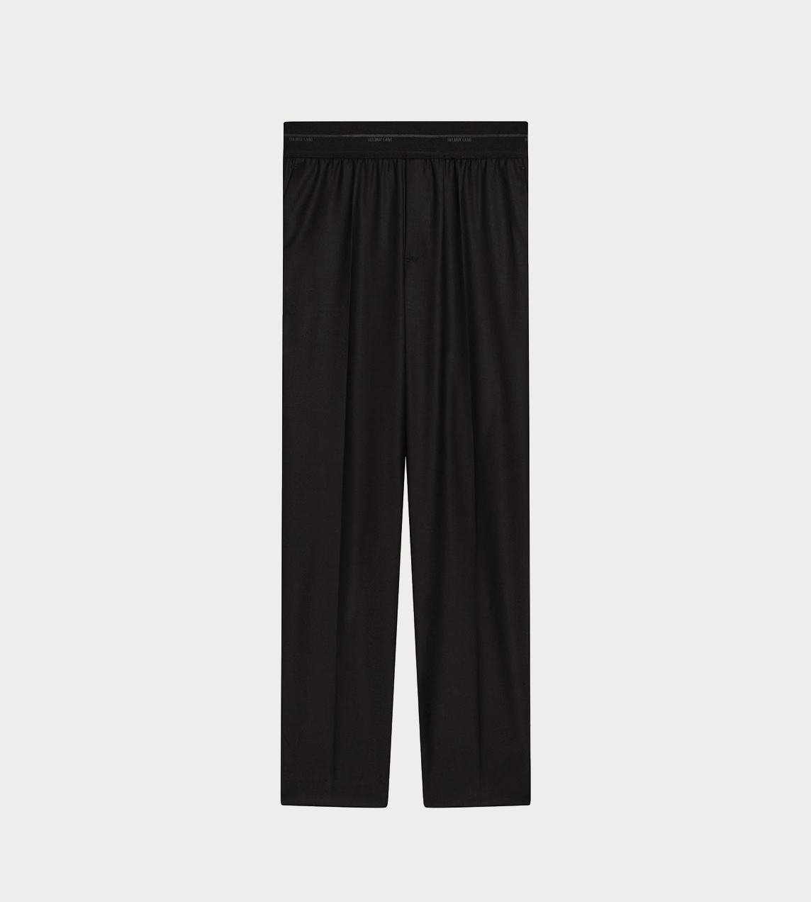 HELMUT LANG - Taper Wool Trousers Blk