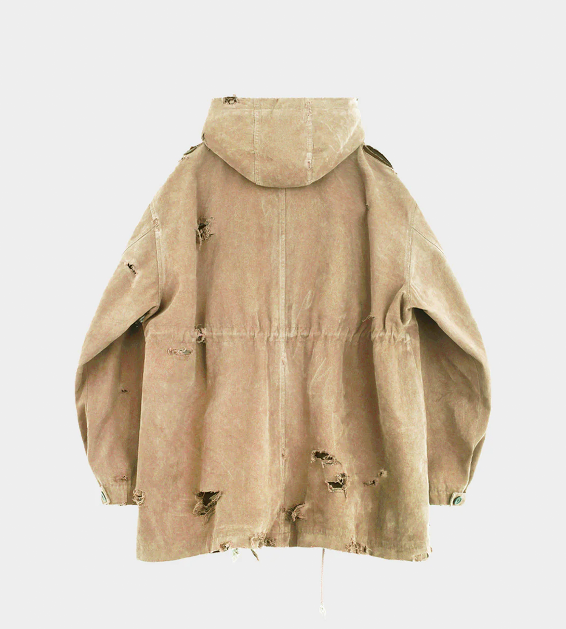 WE11DONE - Faux Fur Field Parka Beige