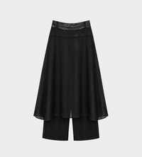 GIOVANNI CAVAGNA - Shirt-detailed Pants Black
