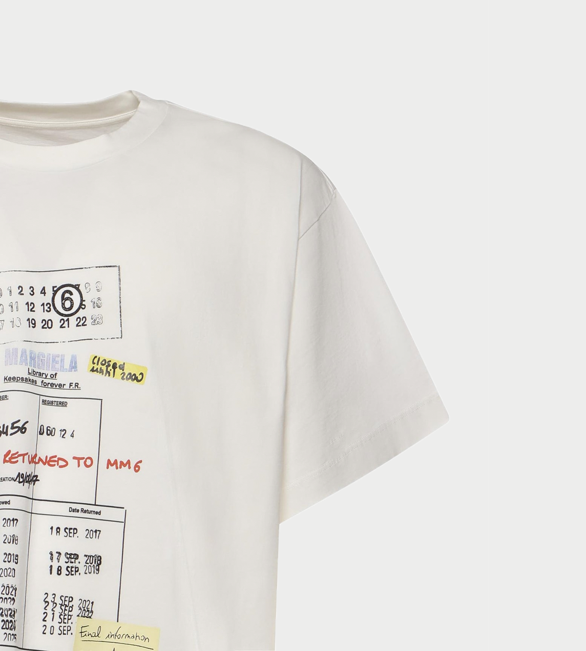 MM6 MAISON MARGIELA - Library Stamp T-Shirt White