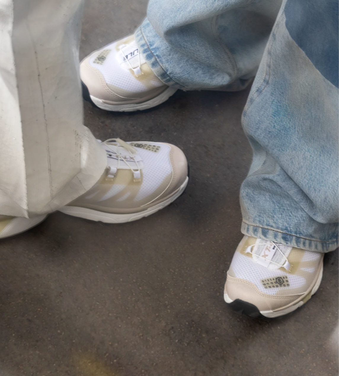MM6 x Salomon Sneaker Mules White