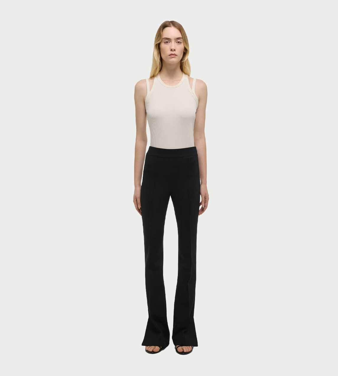 HELMUT LANG - Ponte Bootcut Pants Blk