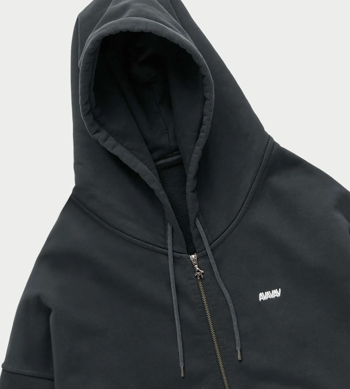 AVAVAV - Tim Shoulderless Hoodie AV-logo Blk