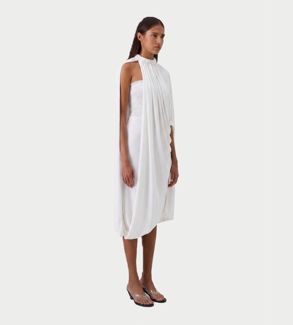 COPERNI - Draped Smock Dress White