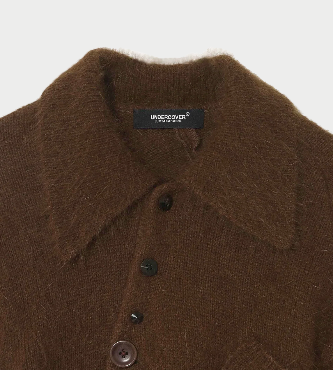 UNDERCOVER - Knitted Polo Brown