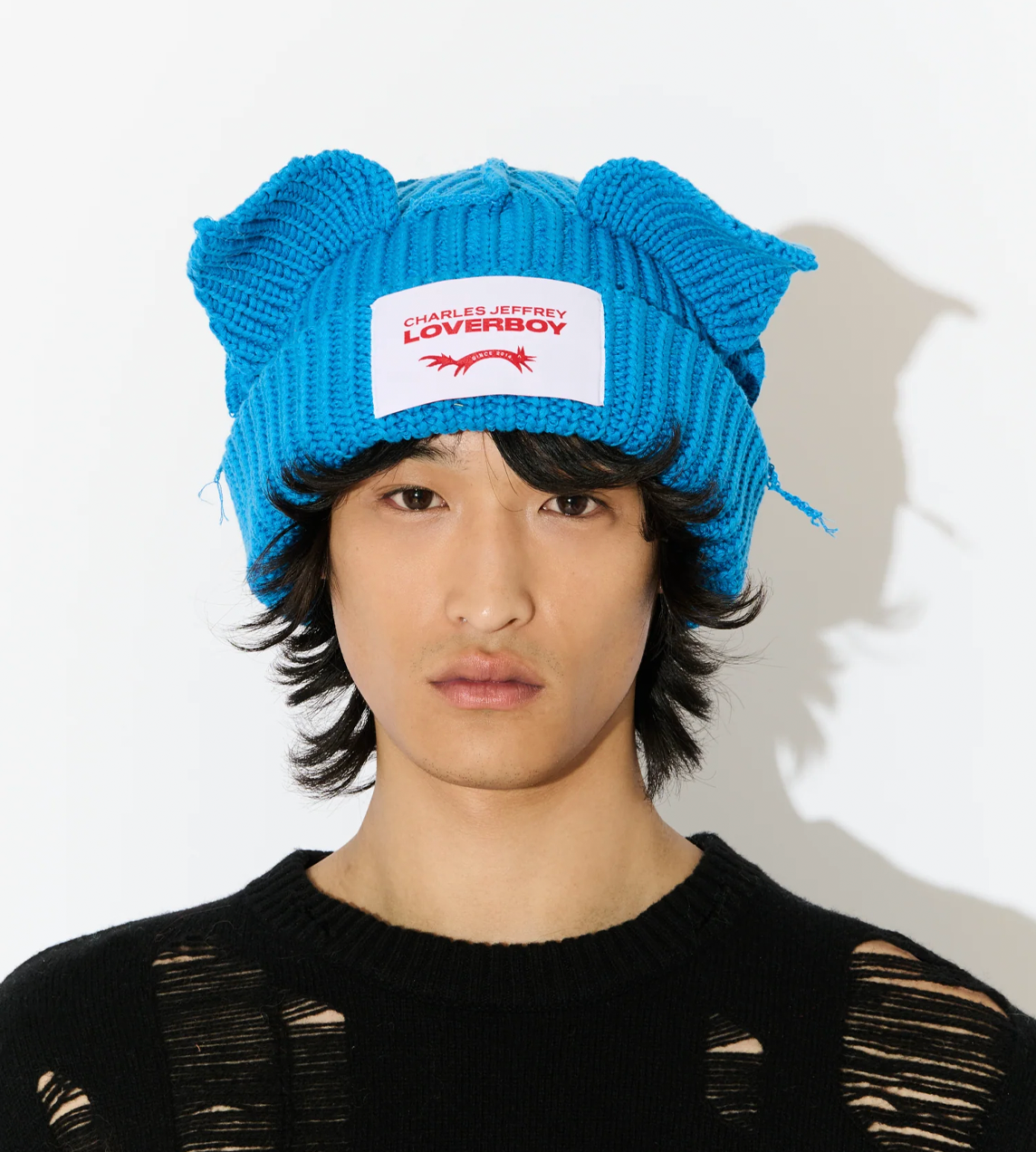 CHARLES JEFFERY LOVERBOY - Chunky Ears Beanie Blue