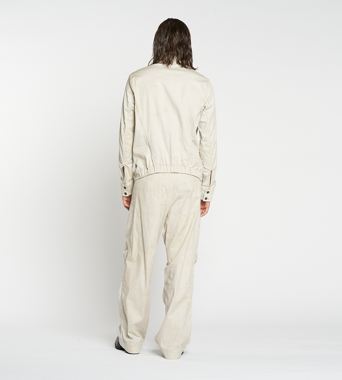 MASNADA - Reversible Stand-collar Jacket Ecru