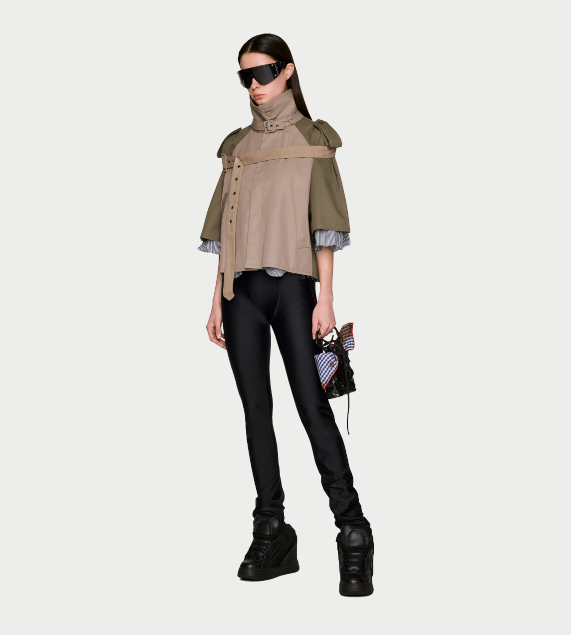 OTTOLINGER - Chopped Trench Jacket Green