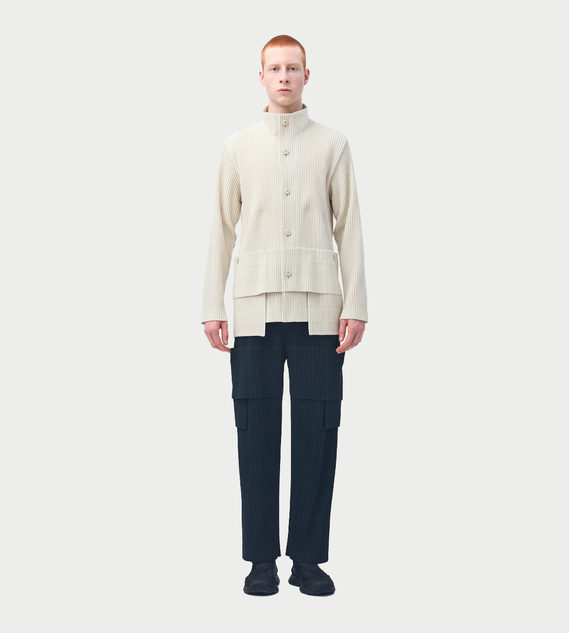 HOMME PLISSE ISSEY MIYAKE - Multi-pocket Pants Coke Grey