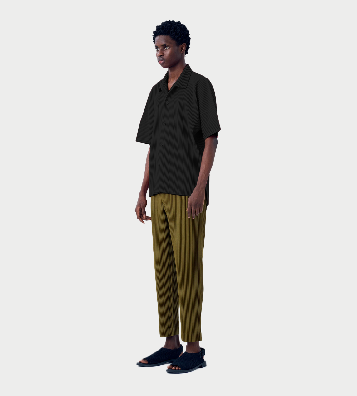 HOMME PLISSE ISSEY MIYAKE - MC Button-up Short Sleeve Shirt Blk