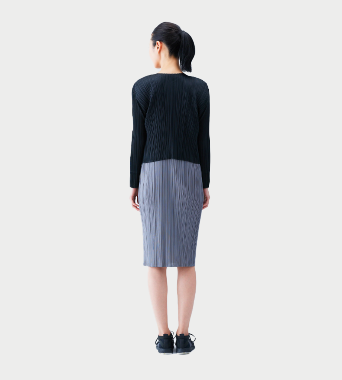 PLEATS PLEASE ISSEY MIYAKE - Basic Pleated Cardigan Black