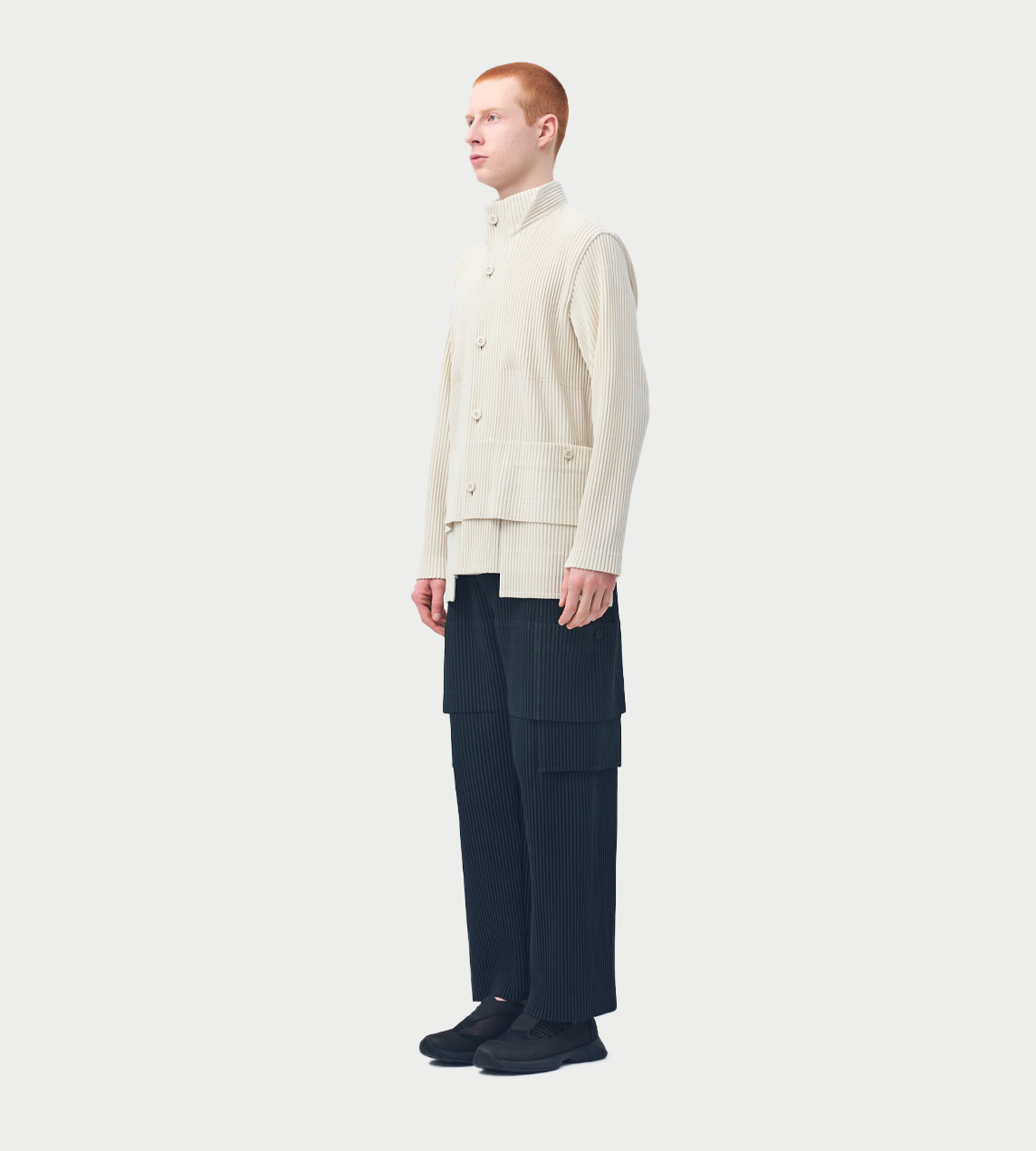HOMME PLISSE ISSEY MIYAKE - Multi-pocket Pants Coke Grey