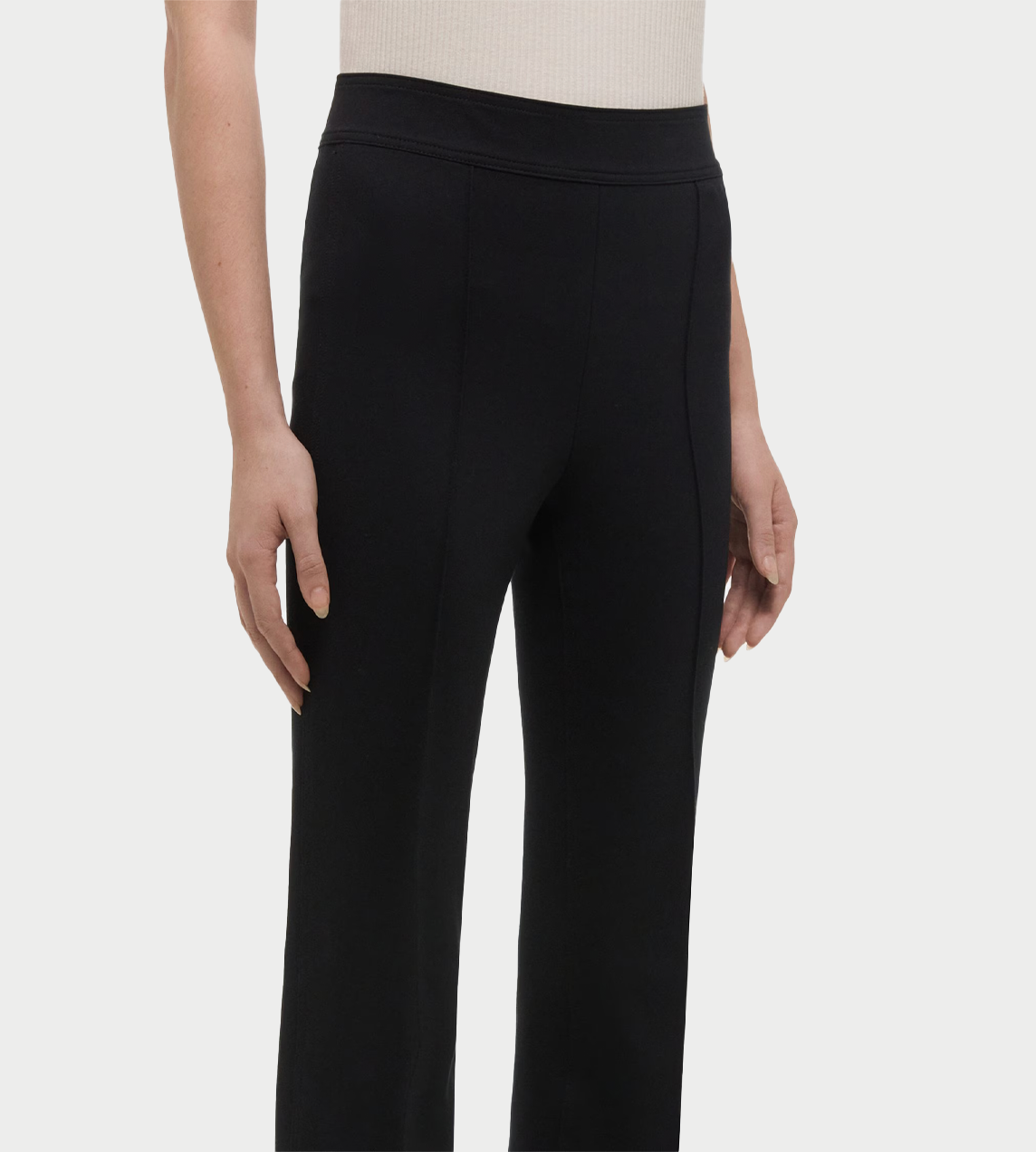 HELMUT LANG - Ponte Bootcut Pants Blk