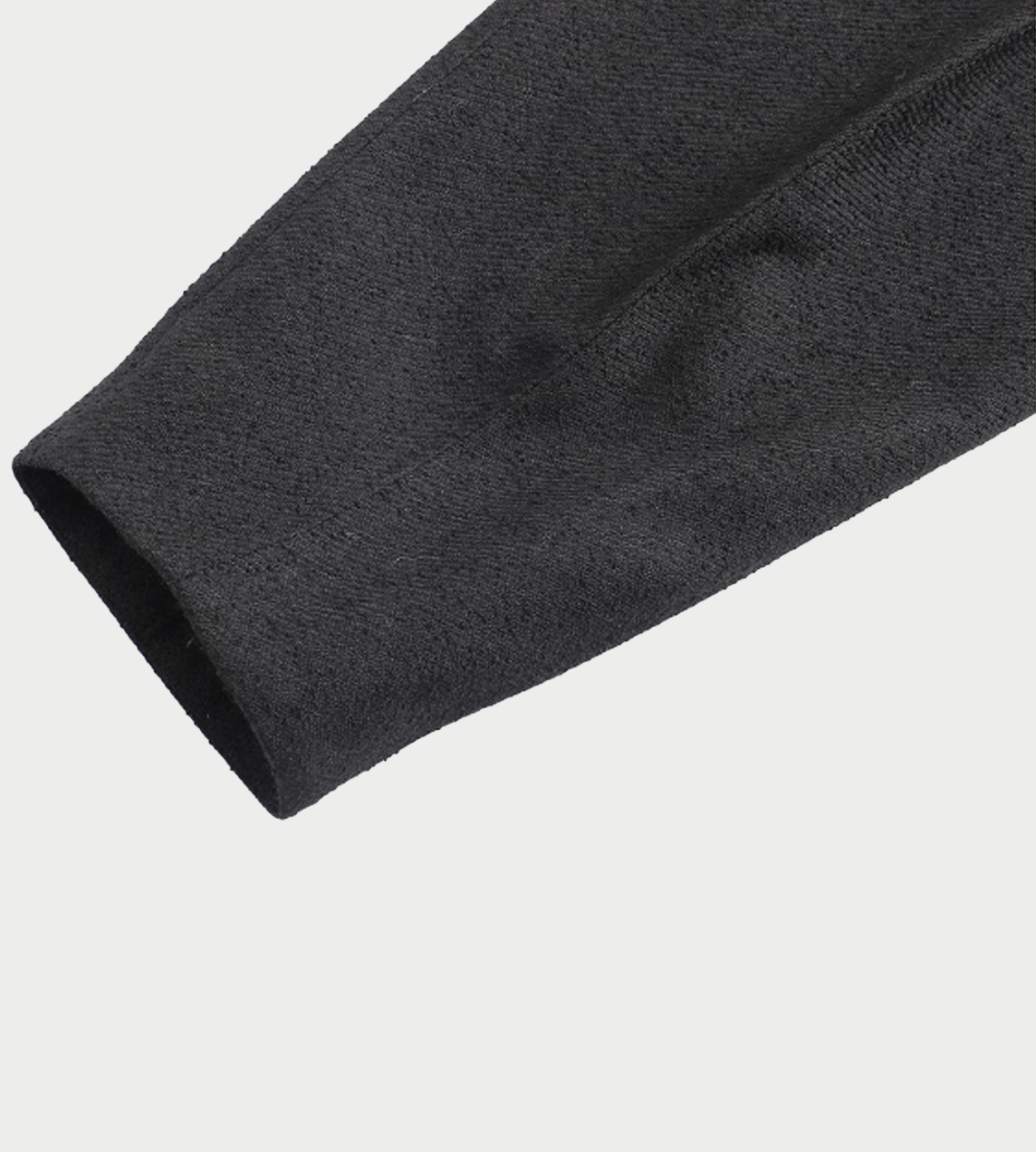 Textured Wool Skinny Pants Blk