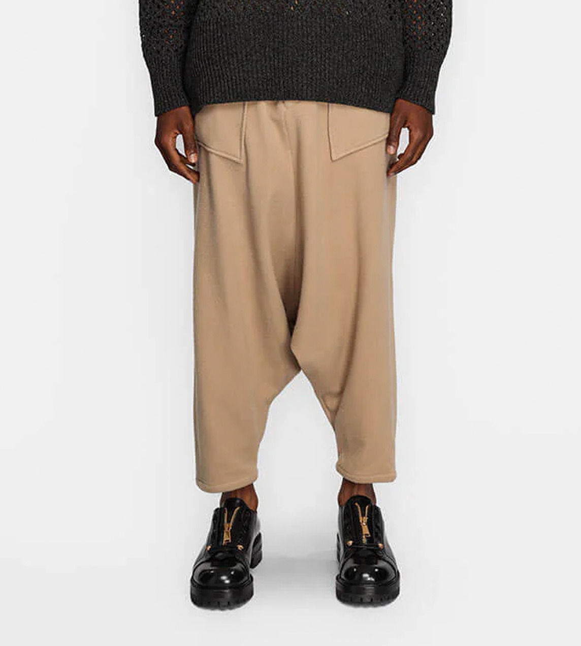 SULVAM - Slip Super Sarouel Trousers Beige